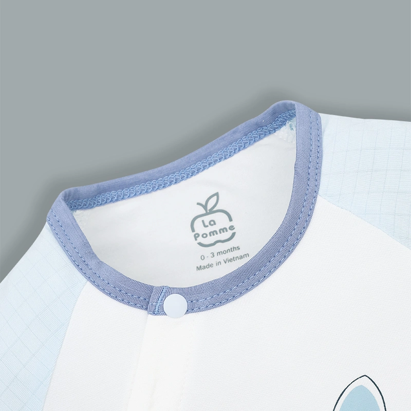 Bodysuit cài chéo bé nhỏ ngọt ngào La Pomme màu be - trắng 15
