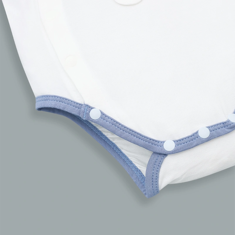 Bodysuit cài chéo bé nhỏ ngọt ngào La Pomme màu be - trắng 16