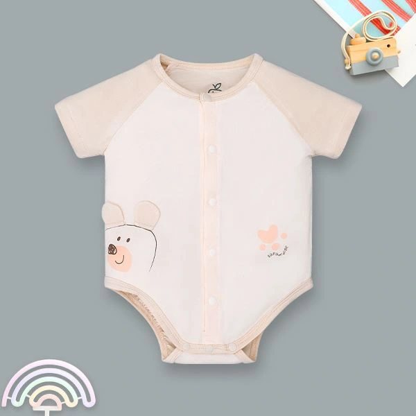Bodysuit cài giữa người bạn ú òa La Pomme màu be 1
