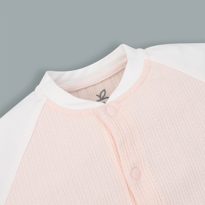 Bodysuit cài giữa raglan bạn thỏ tai dài La Pomme màu xanh dương - trắng 14