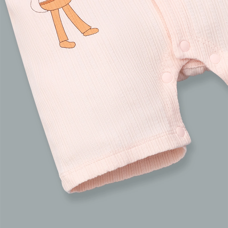 Bodysuit cài giữa raglan bạn thỏ tai dài La Pomme màu xanh dương - trắng 16