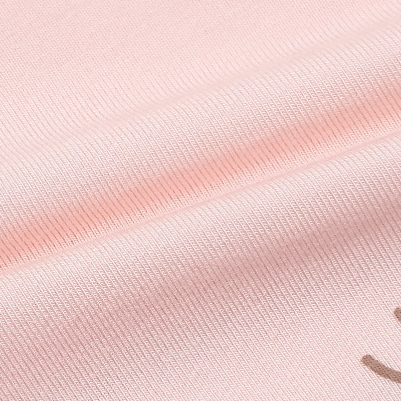 Bodysuit cài vai raglan xin chào bạn mới La Pomme màu hồng - trắng 13