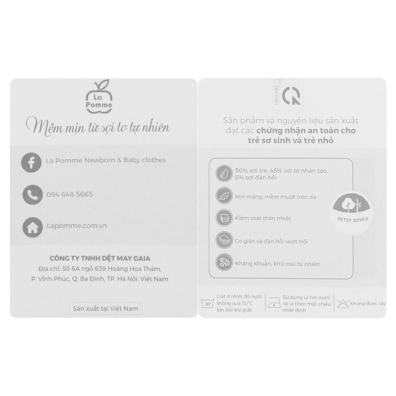 Bodysuit cài vai raglan xin chào bạn mới La Pomme màu hồng - trắng 22