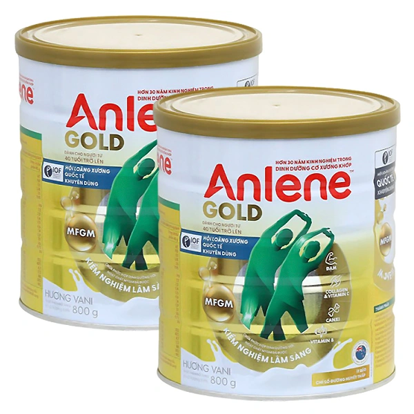 Combo 2 hộp sữa bột người lớn Anlene Gold