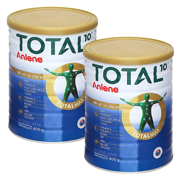 Combo 2 hộp sữa bột người lớn Anlene Total 10 (mẫu mới)