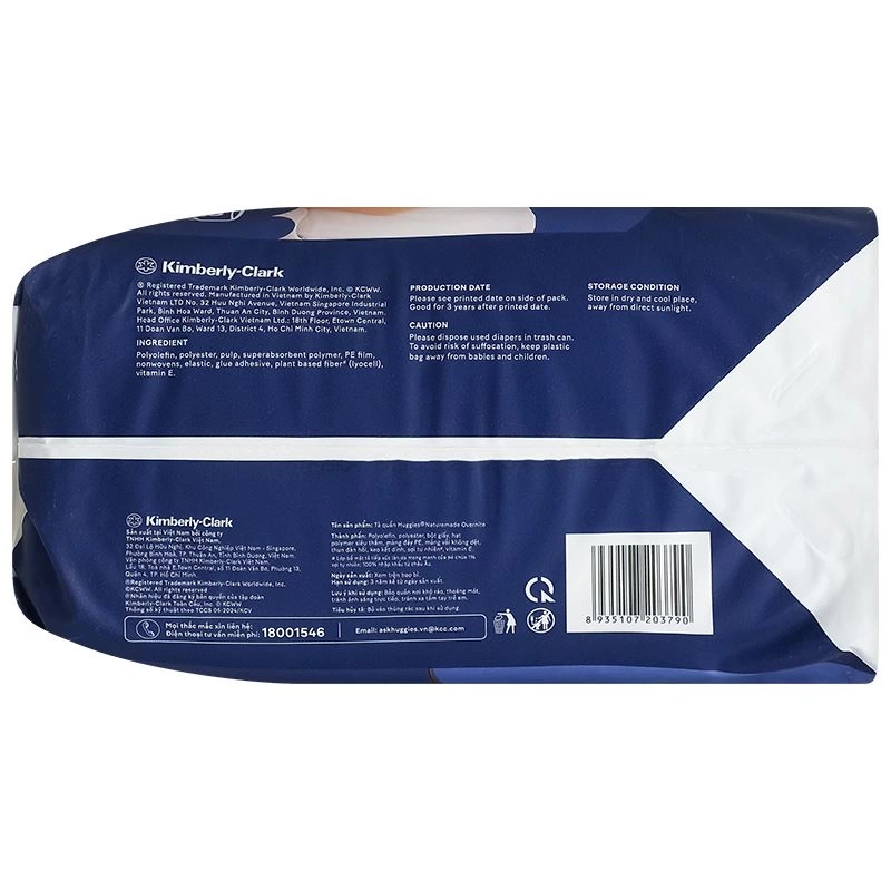 Tã quần Huggies Nature made Overnite size XL 38 miếng (12 - 18 kg) 6