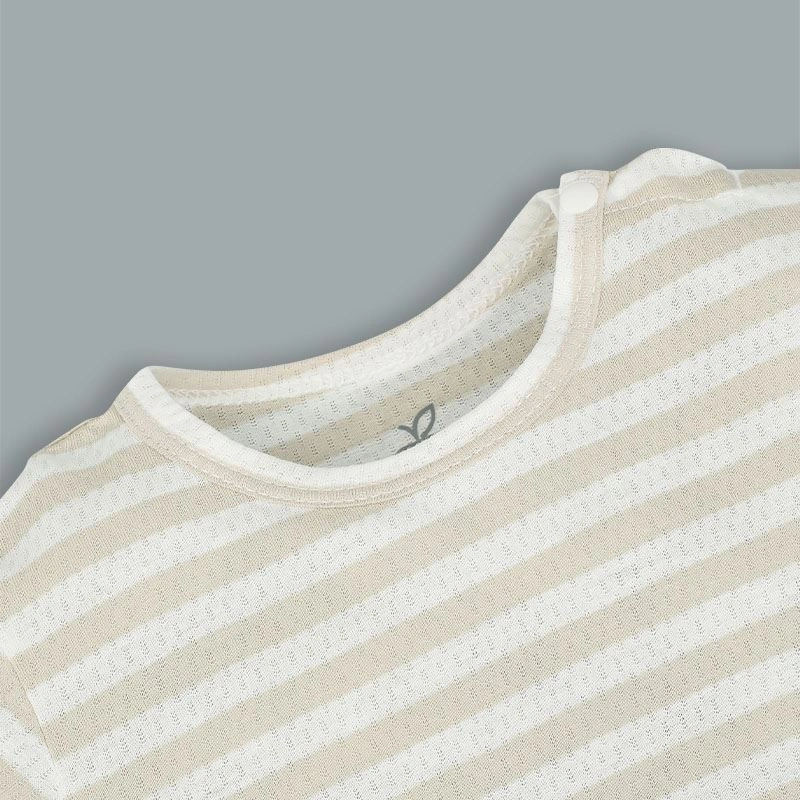 Đầm yếm La Pomme kèm áo năng động màu be 13