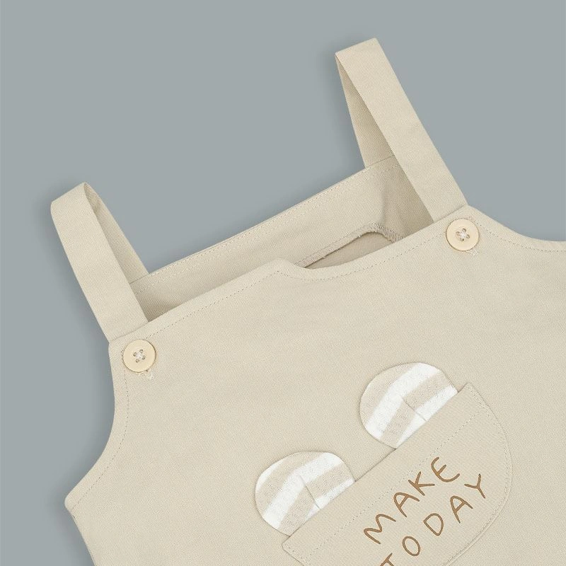 Đầm yếm La Pomme kèm áo năng động màu be 5