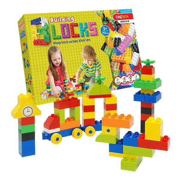 Đồ chơi lắp ráp ghép hình cơ bản khối lớn CRESTA DK81019 (112 chi tiết) 1