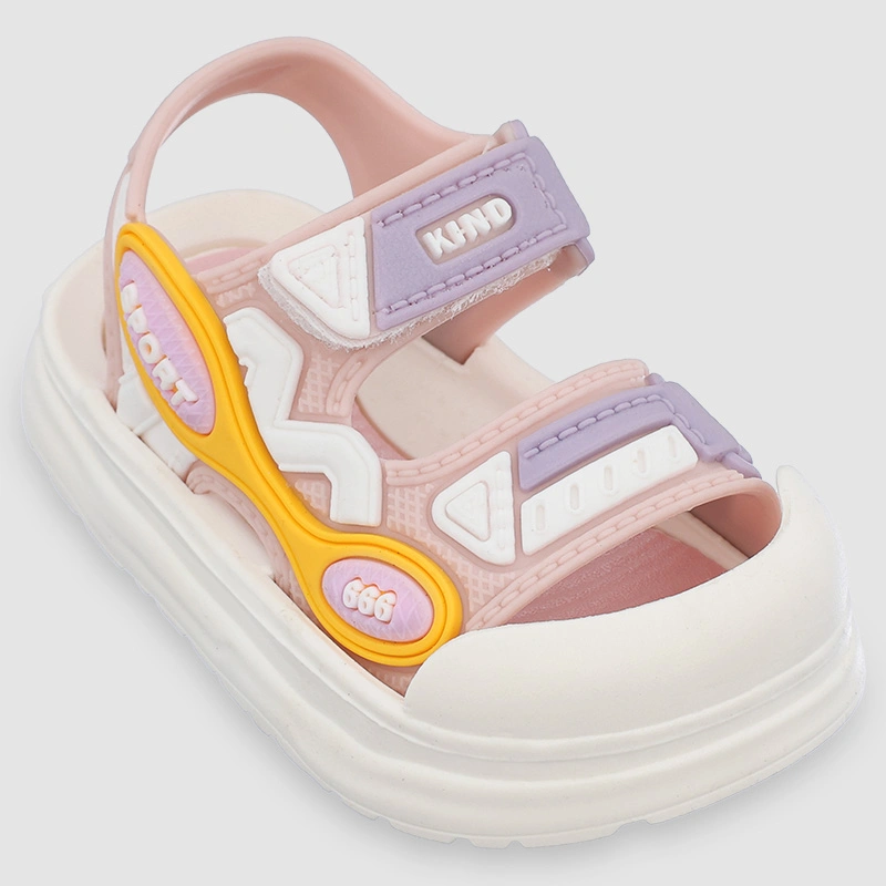 Giày sandal cho bé Á Châu Avakids AC72 màu hồng - trắng 2