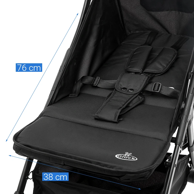 Xe đẩy 1 chiều gấp gọn Gluck Baby C-3 (0 - 5 tuổi) - Màu xanh navy 39