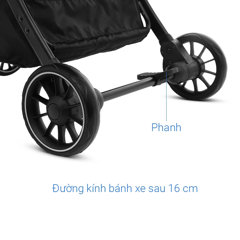 Xe đẩy 1 chiều gấp gọn Gluck Baby C-3 (0 - 5 tuổi) - Màu xanh navy 18