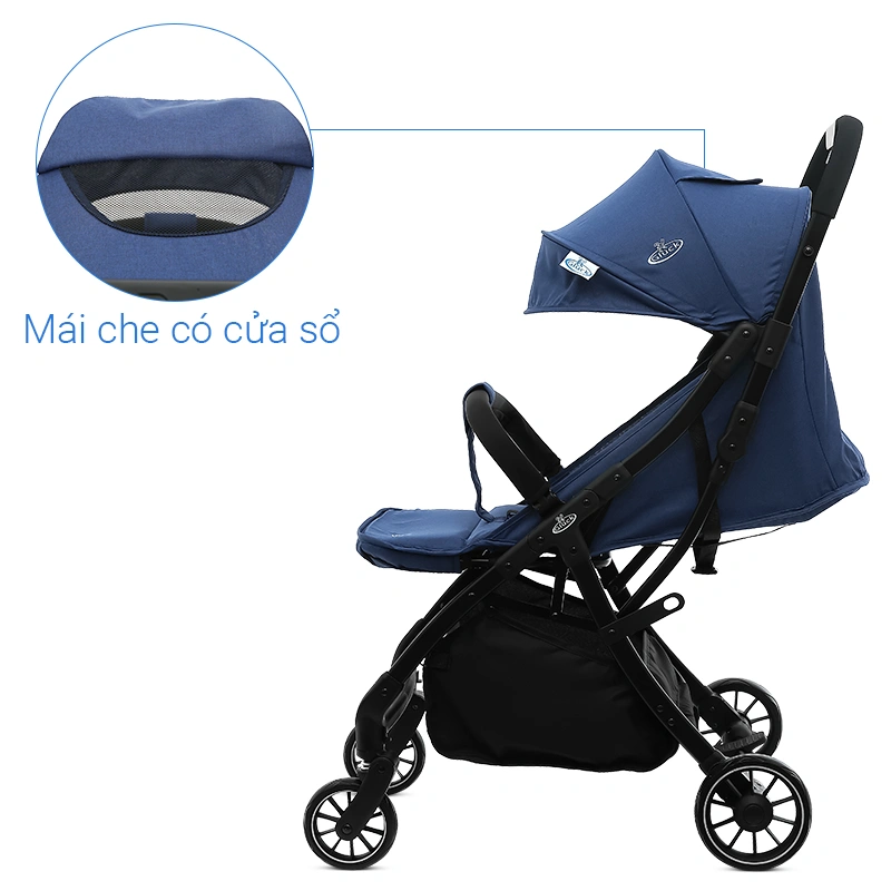 Xe đẩy 1 chiều gấp gọn Gluck Baby C-3 (0 - 5 tuổi) - Màu xanh navy 9