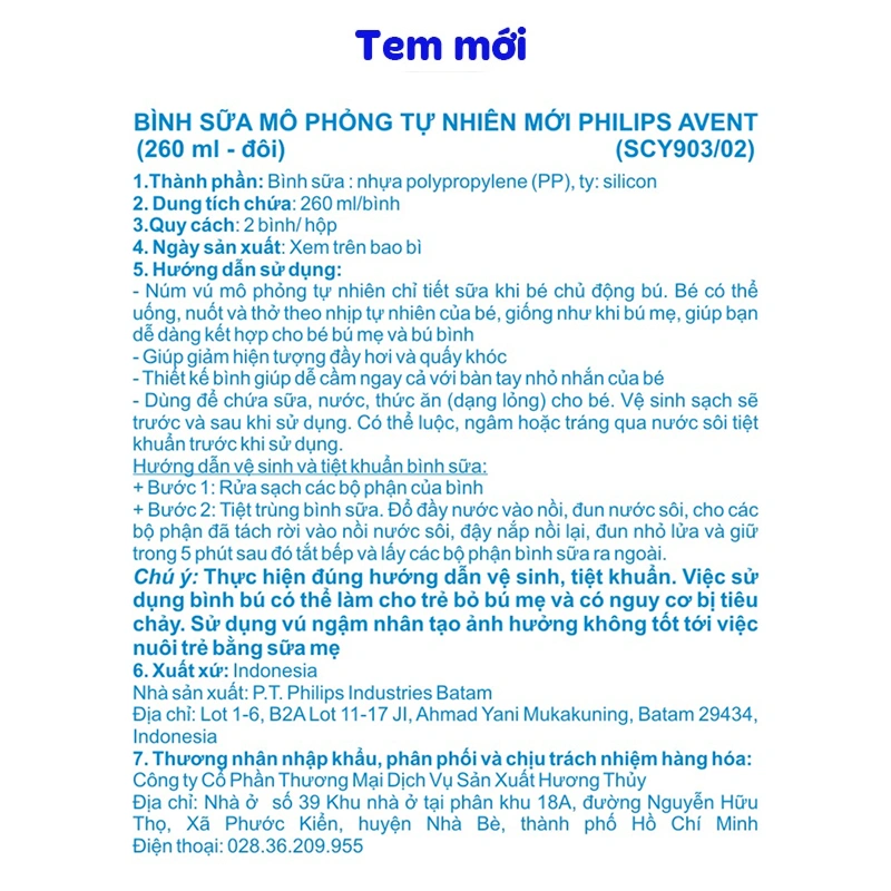 Combo 2 bình sữa nhựa PP Philips Avent SCY900/02 cổ rộng 125 ml (0 - 1 tháng) 26