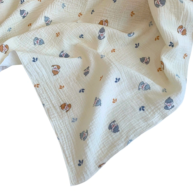 Khăn tắm muslin Bessla 2 lớp 90x100 cm - Gấu 7