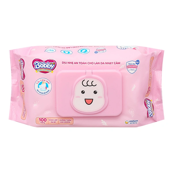Khăn ướt Bobby hương thơm nhẹ nhàng
