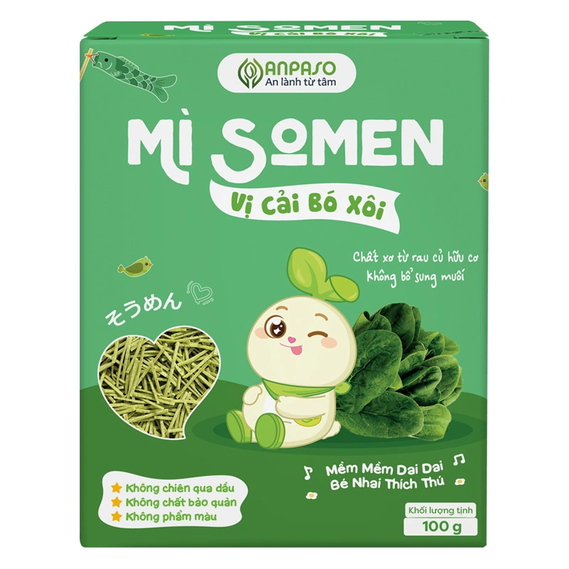 Mì somen rau củ Anpaso 100g (từ 6 tháng) - Giao bao bì ngẫu nhiên 11
