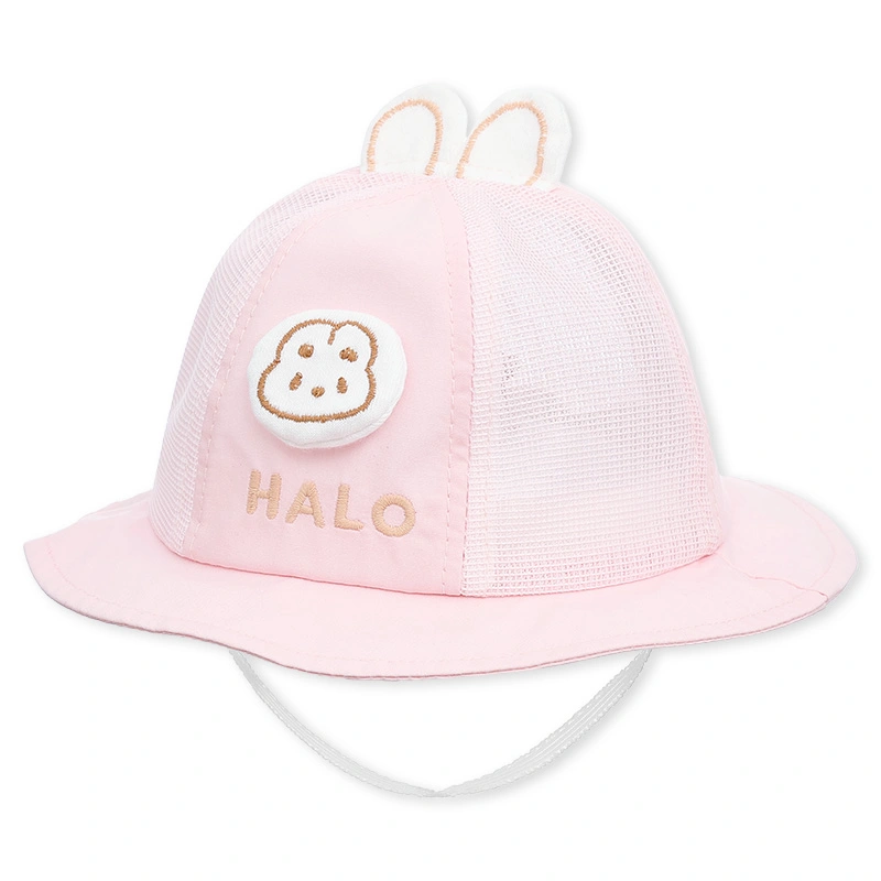 Nón vành cho bé TOP KIDS thêu gấu HALO màu xanh dương 9