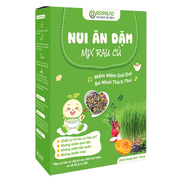 Nui ăn dặm mix rau củ Anpaso