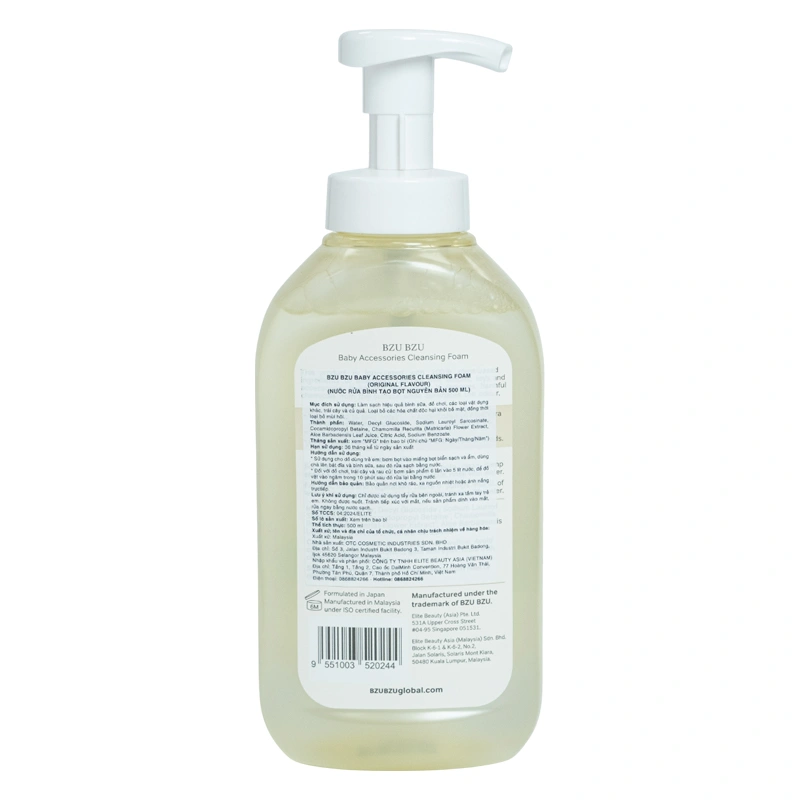 Nước rửa bình sữa BZU BZU túi 400 ml không mùi 6