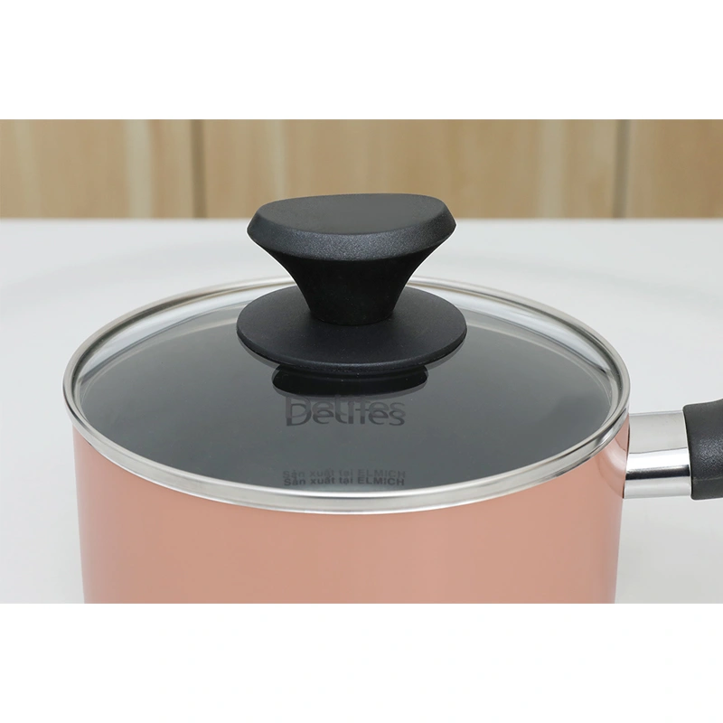 Quánh nhôm chống dính nắp kính 16 cm Delites QCDE16 2