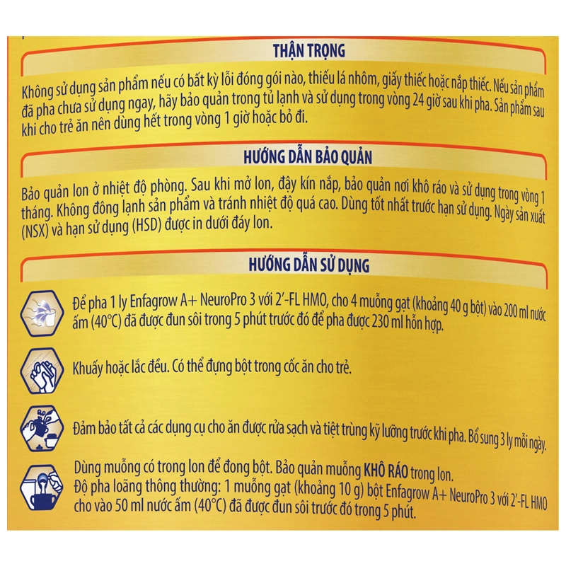 Sữa bột Enfagrow A+ Neuropro số 3 hương vani 1.7 kg (1 - 3 tuổi) - Giao bao bì ngẫu nhiên 13
