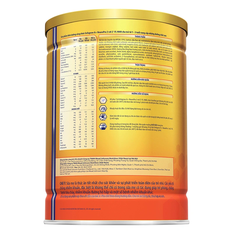 Sữa bột Enfagrow A+ Neuropro số 3 hương vani 1.7 kg (1 - 3 tuổi) - Giao bao bì ngẫu nhiên 4
