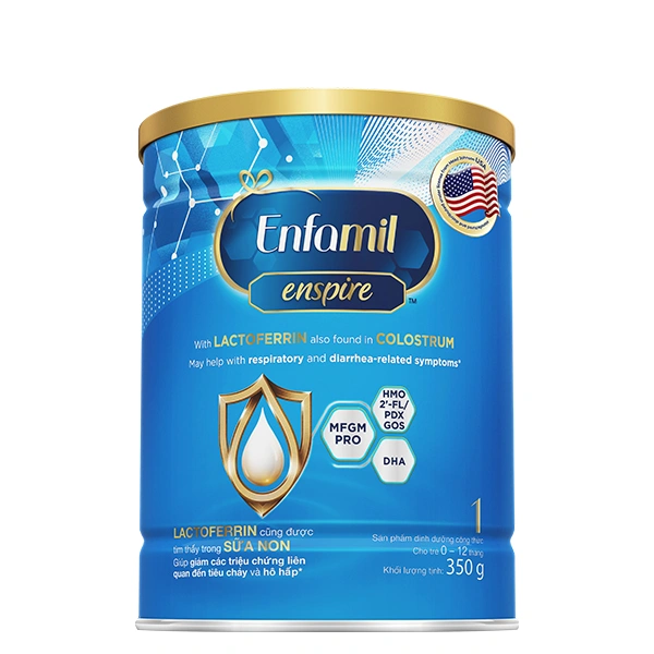 Sữa bột Enfamil Enspire số 1 350g (0 - 12 tháng) - Giao bao bì ngẫu nhiên 1