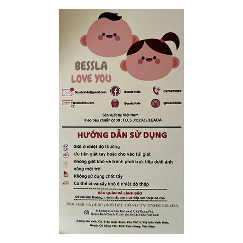 Set 5 cái khăn sữa muslin Bessla 2 lớp 27x27 cm - Gấu 6