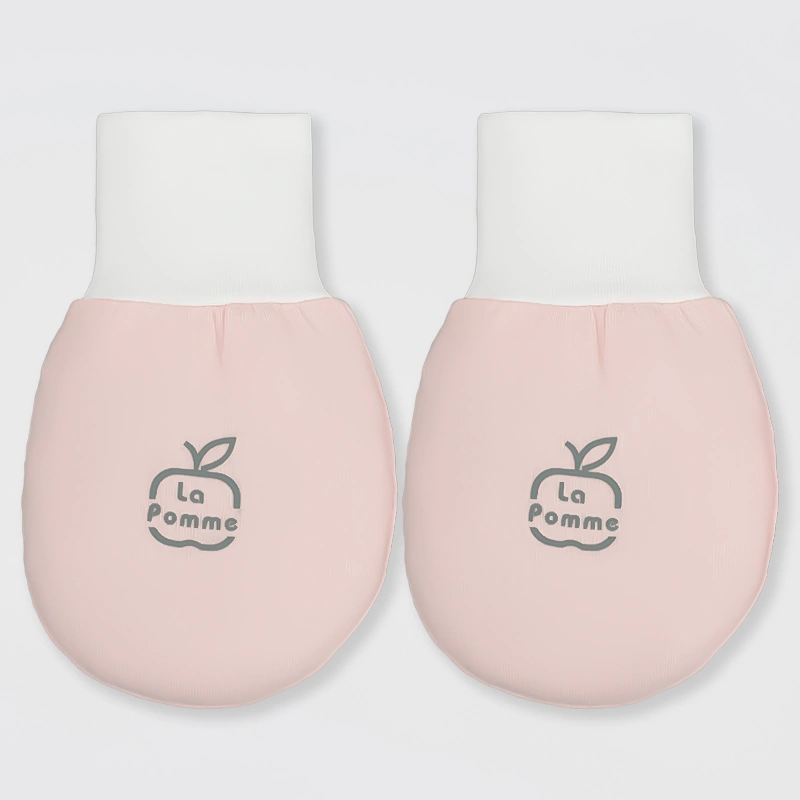 Set bao tay, bao chân hoa nhỏ ngọt ngào La Pomme màu be (0 - 3 tháng) 3