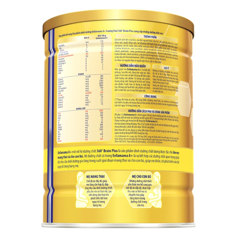 Sữa bầu Enfamama A+ 360° Brain Plus hương vani 400g 4
