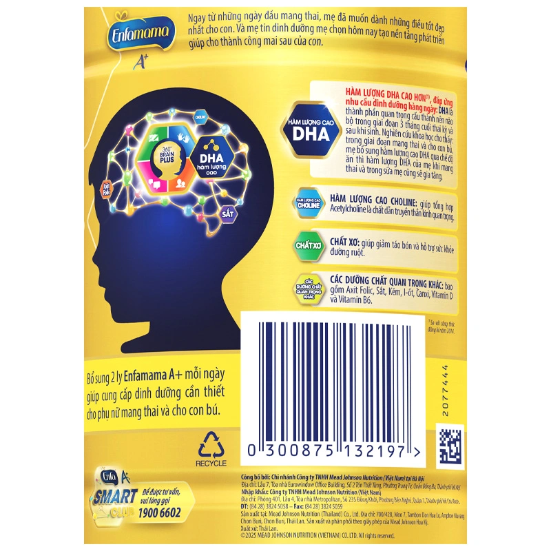 Sữa bầu Enfamama A+ 360° Brain Plus hương vani 400g 5