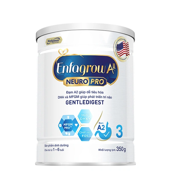 Sữa bột Enfagrow A2 Neuropro số 3 (đạm quý A2) 350g (1 - 6 tuổi) - Giao bao bì ngẫu nhiên 1