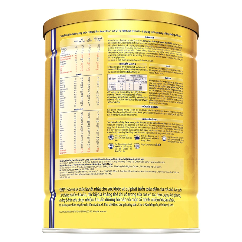 Sữa bột Enfamil A+ Neuropro số 1 830g (0 - 6 tháng) - Giao bao bì ngẫu nhiên 4