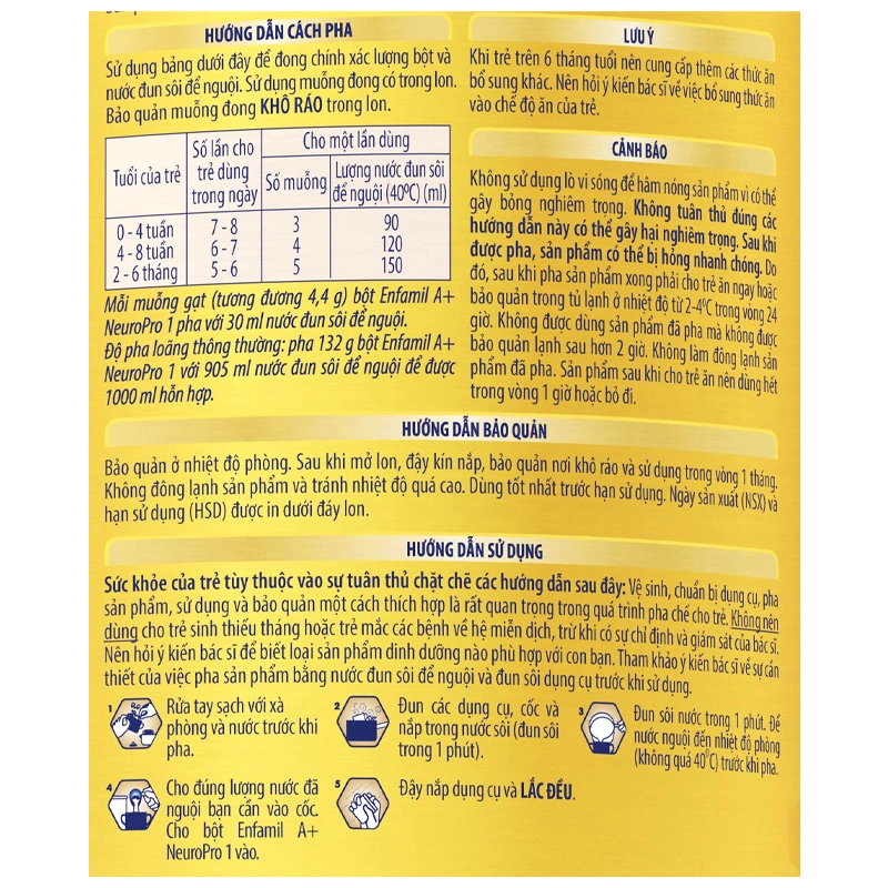 Sữa bột Enfamil A+ Neuropro số 1 830g (0 - 6 tháng) - Giao bao bì ngẫu nhiên 7