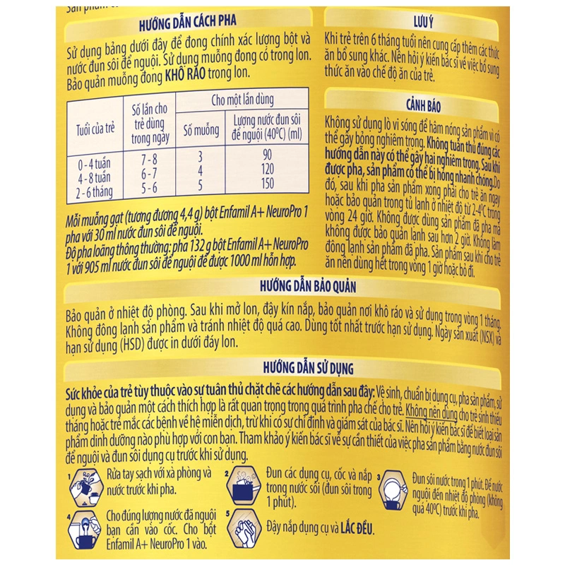 Sữa bột Enfamil A+ Neuropro số 1 830g (0 - 6 tháng) - Giao bao bì ngẫu nhiên 13