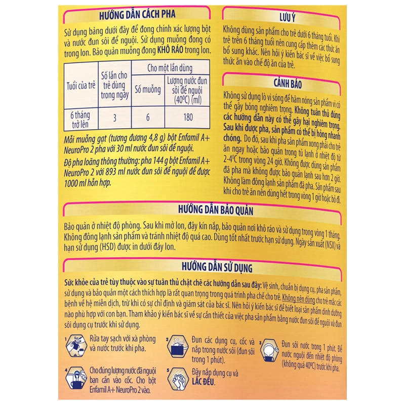 Sữa bột Enfamil A+ Neuropro số 2 830g (6 - 12 tháng) - Giao bao bì ngẫu nhiên 7