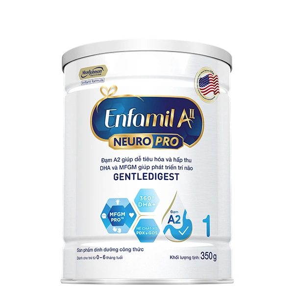 Sữa bột Enfamil A2 Neuropro Infant Formula số 1 (đạm quý A2) 350g (0 - 6 tháng) - Giao bao bì ngẫu nhiên 1