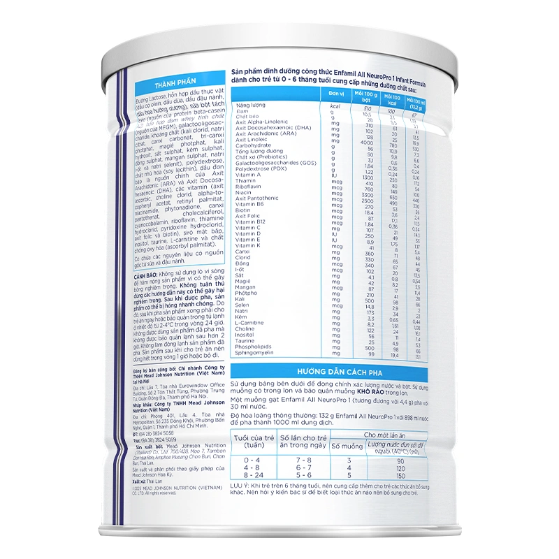 Sữa bột Enfamil A2 Neuropro Infant Formula số 1 (đạm quý A2) 350g (0 - 6 tháng) - Giao bao bì ngẫu nhiên 10