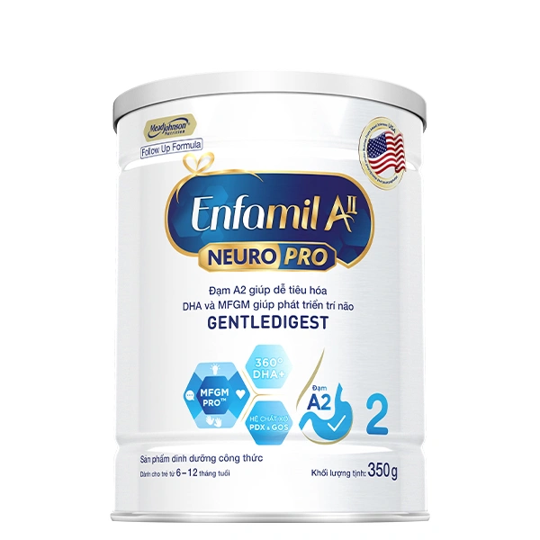 Sữa bột Enfamil A2 Neuropro Follow Up Formula số 2 (đạm quý A2) 350g (6 - 12 tháng) - Giao bao bì ngẫu nhiên 1