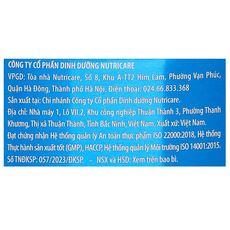 Sữa bột MetaCare Eco 0+ (sữa non) 800g (0 - 12 tháng) 12