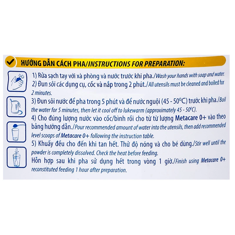 Sữa bột MetaCare Eco 0+ (sữa non) 800g (0 - 12 tháng) 10