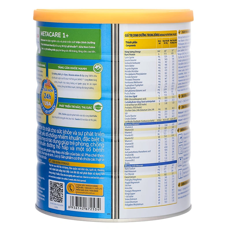 Sữa bột MetaCare Eco 1+ (sữa non) 850g (1 - 2 tuổi) 3