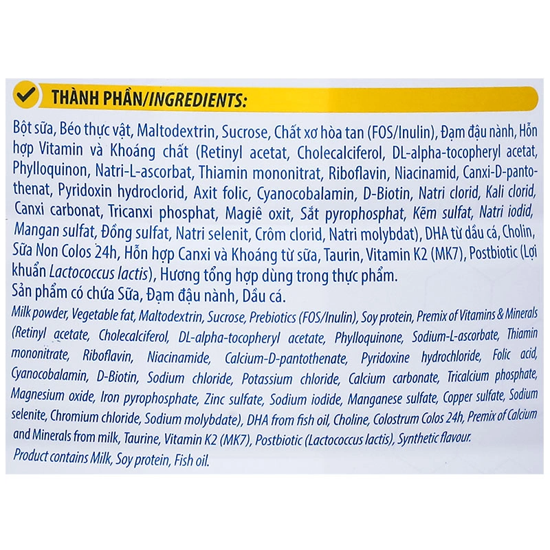 Sữa bột MetaCare Eco 1+ (sữa non) 850g (1 - 2 tuổi) 8