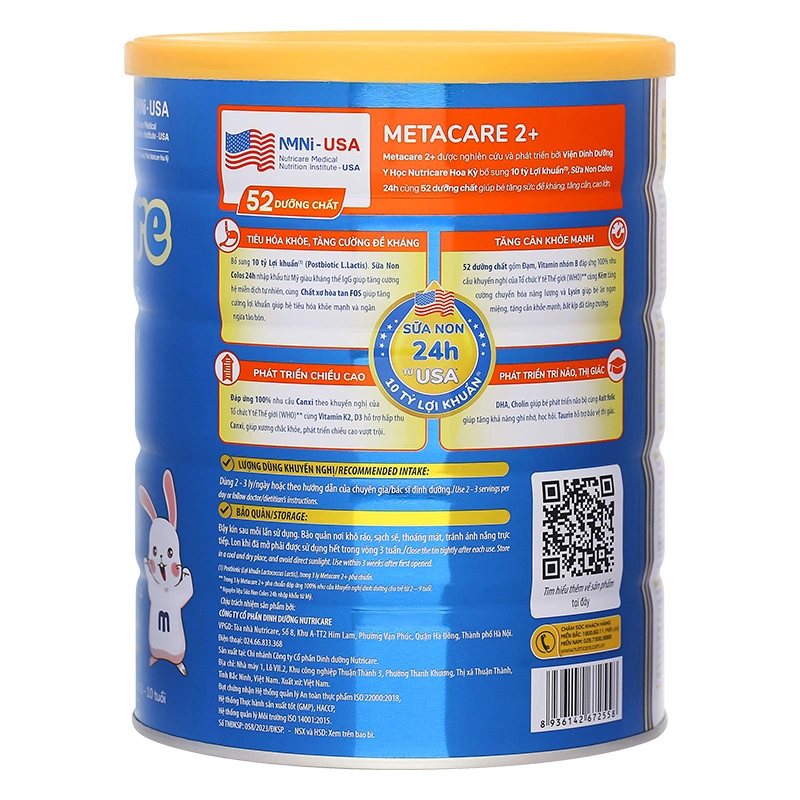Sữa bột MetaCare Eco 2+ (sữa non) 850g (2 - 10 tuổi) 4