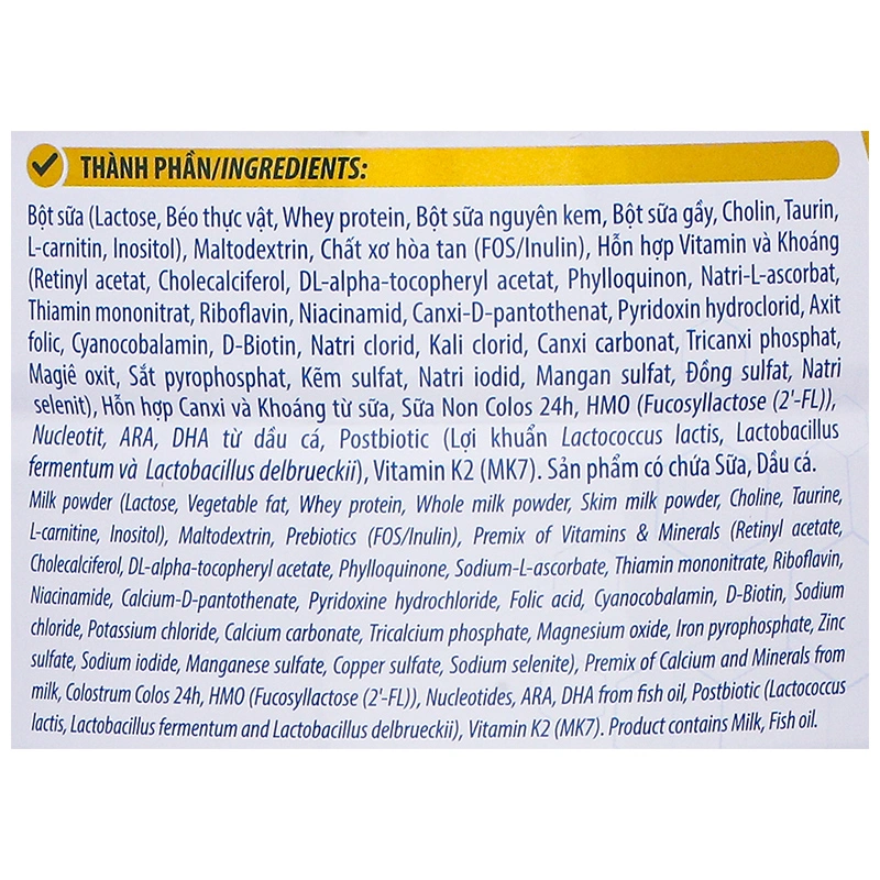 Sữa bột MetaCare Opti 0+ (sữa non) 800g (0 - 12 tháng) 8