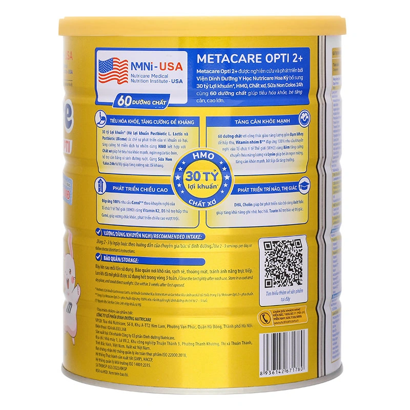 Combo 3 sữa bột MetaCare Opti 2+ (sữa non) 850g (2 - 10 tuổi) 5