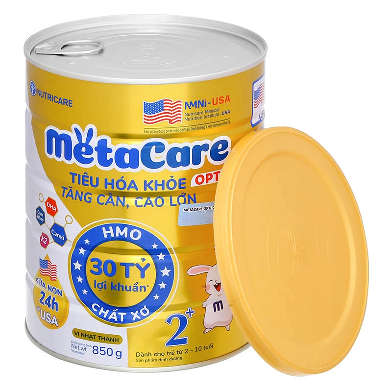 Combo 3 sữa bột MetaCare Opti 2+ (sữa non) 850g (2 - 10 tuổi) 6