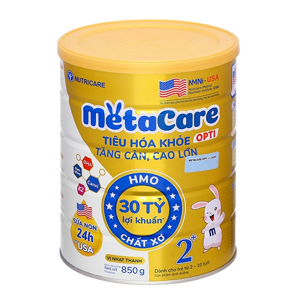 Sữa bột MetaCare Opti 2+ (sữa non) 850g (2 - 10 tuổi) 1