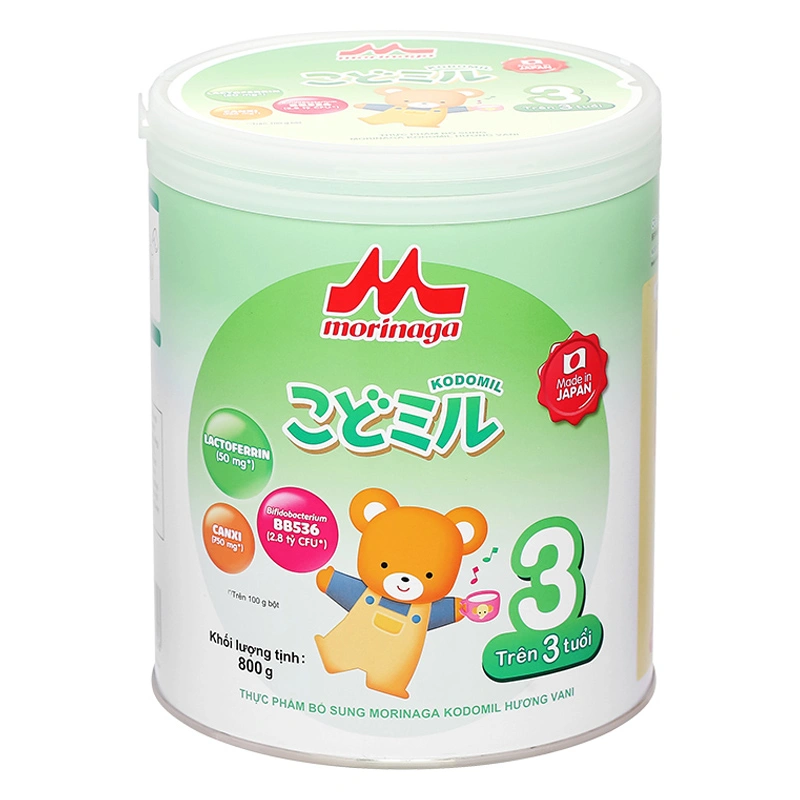 Sữa bột Morinaga Kodomil số 3 hương vani 800g (từ 3 tuổi) (mẫu mới) 2